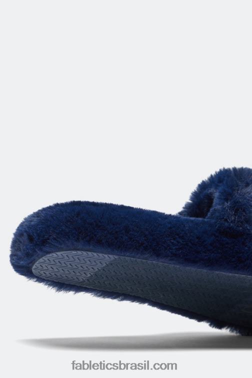 Fabletics índigo 420HR2950 chinelo de pele mulheres