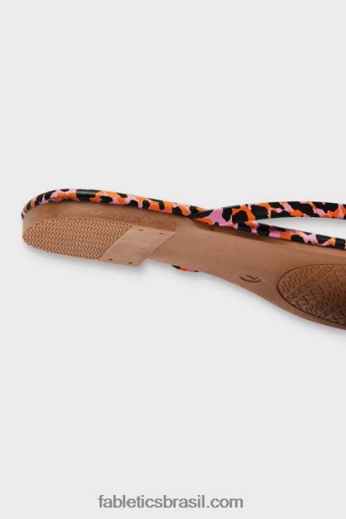 Fabletics pontos de safári flash laranja 420HR2933 sandália sem cadarço mulheres