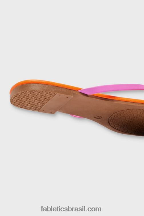 Fabletics rosa escape/flush laranja 420HR2934 sandália sem cadarço mulheres