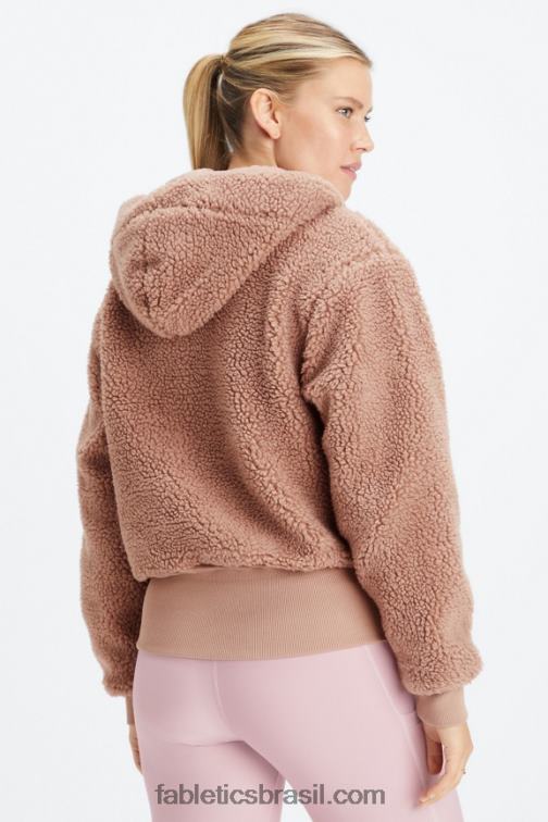 Fabletics Urso de pelúcia 420HR2788 jaqueta de pelúcia cume mulheres