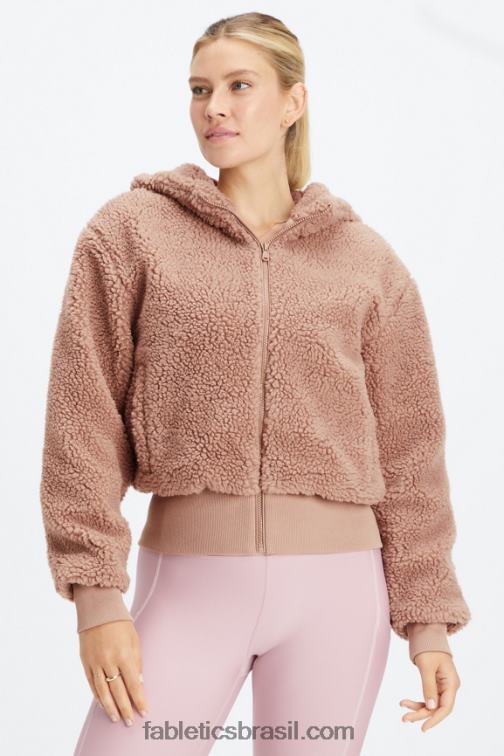 Fabletics Urso de pelúcia 420HR2788 jaqueta de pelúcia cume mulheres