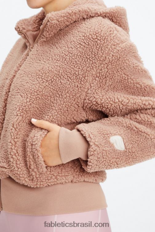 Fabletics Urso de pelúcia 420HR2788 jaqueta de pelúcia cume mulheres