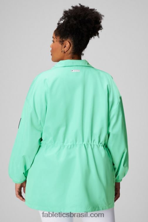 Fabletics baía enevoada/branco clássico 420HR2763 parka utilitária mulheres