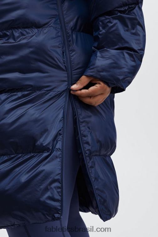 Fabletics brilho profundo de cobalto 420HR2805 adeline shine oversized puffer longo mulheres