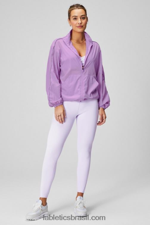 Fabletics caverna de cristal/prata reflexiva 420HR2738 blusão peso mosca superdimensionado mulheres