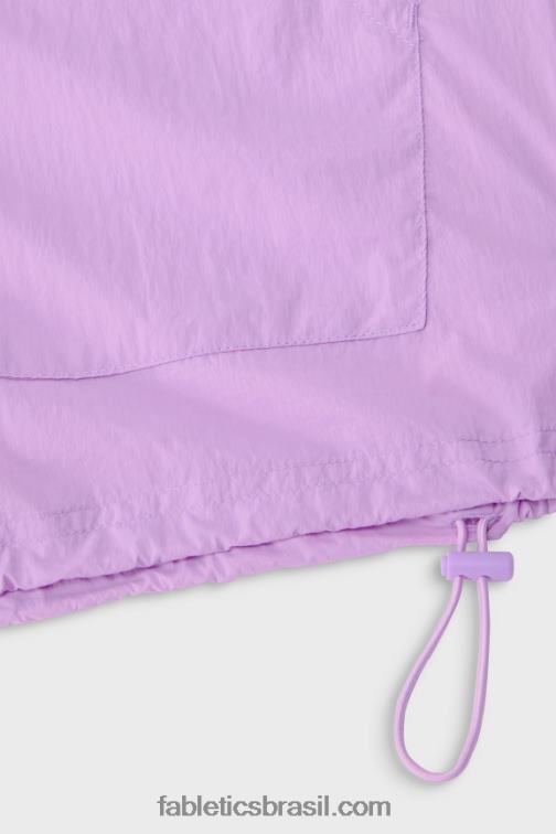 Fabletics caverna de cristal/prata reflexiva 420HR2738 blusão peso mosca superdimensionado mulheres
