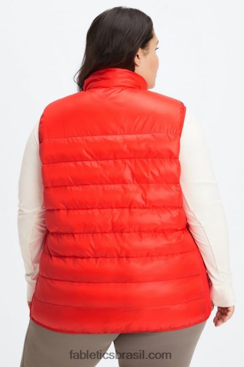 Fabletics cereja elétrica 420HR2799 colete elliot puffer mulheres