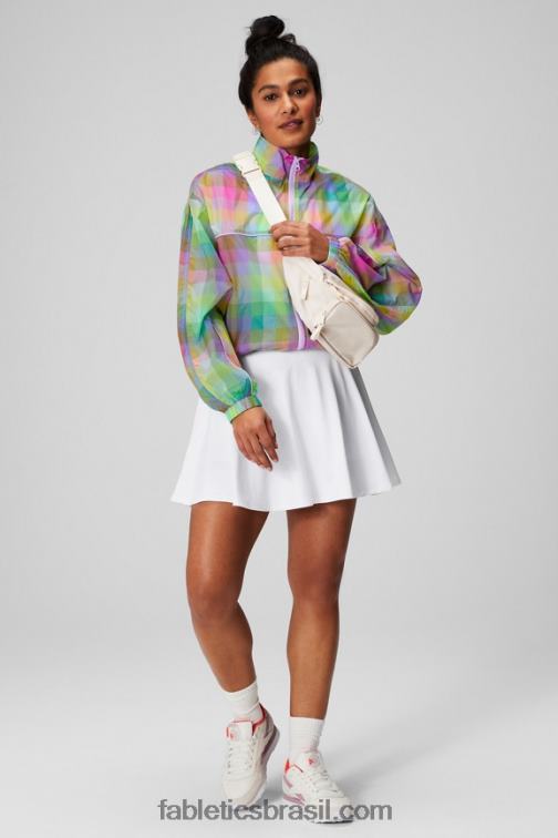 Fabletics cheque doce 420HR2756 jaqueta de tecido payton mulheres
