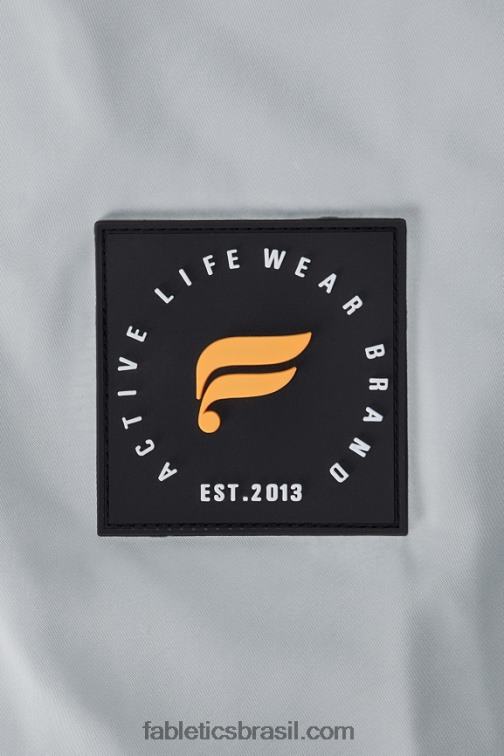 Fabletics cinza mineral/branco clássico 420HR2761 parka utilitária mulheres