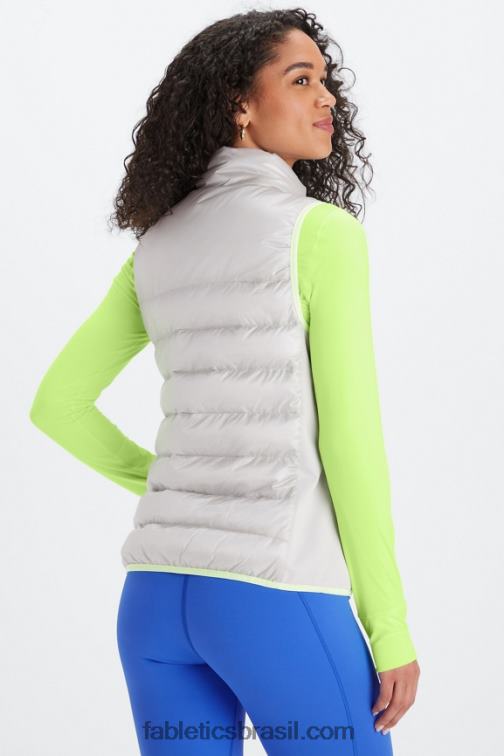 Fabletics cinza mineral/iluminador ondulado cheetah 420HR2795 colete elliot puffer mulheres