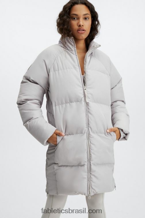 Fabletics cinzas 420HR2806 casaco puffer de tempestade ii mulheres