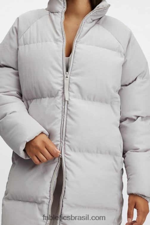 Fabletics cinzas 420HR2806 casaco puffer de tempestade ii mulheres
