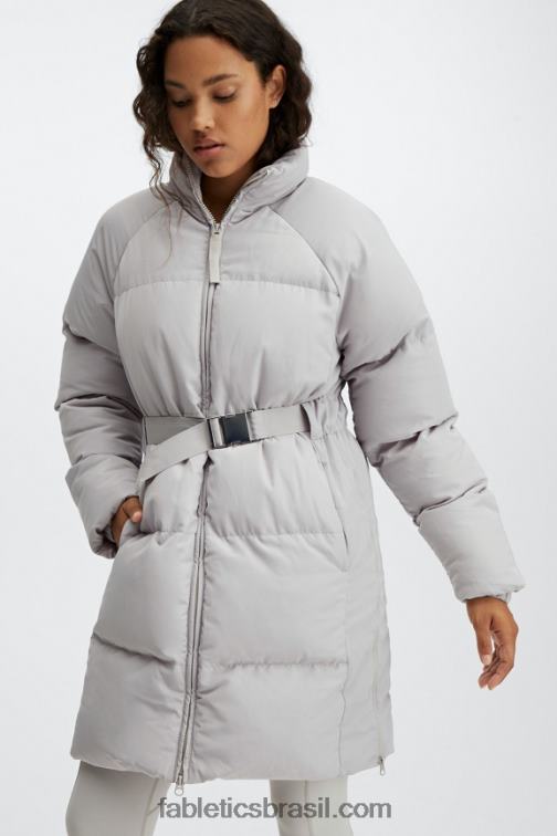 Fabletics cinzas 420HR2806 casaco puffer de tempestade ii mulheres
