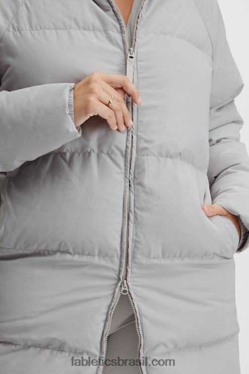 Fabletics cinzas 420HR2807 casaco puffer de tempestade ii mulheres