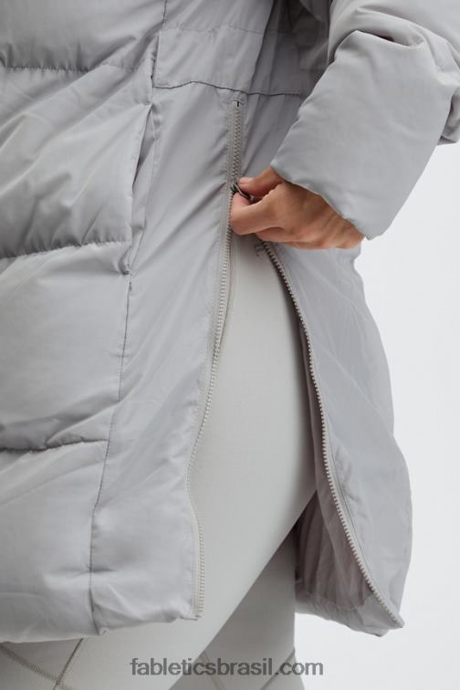 Fabletics cinzas 420HR2807 casaco puffer de tempestade ii mulheres