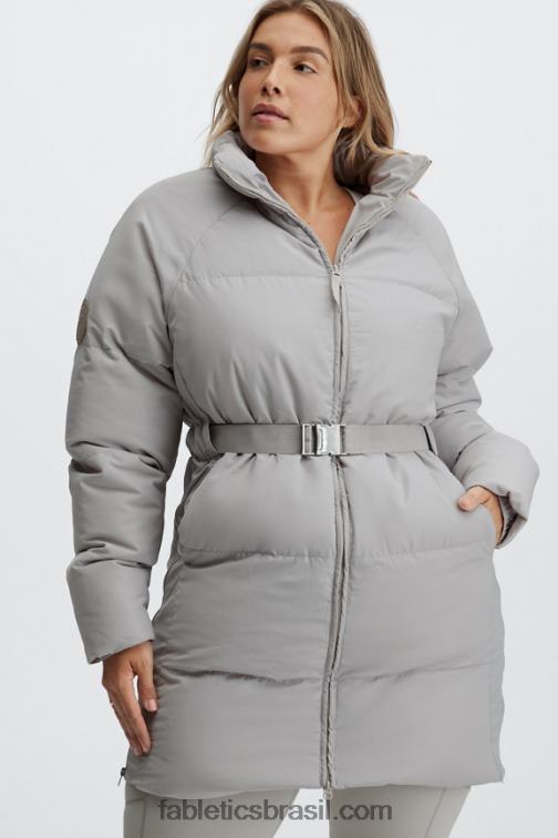 Fabletics cinzas 420HR2807 casaco puffer de tempestade ii mulheres