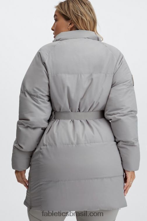 Fabletics cinzas 420HR2807 casaco puffer de tempestade ii mulheres