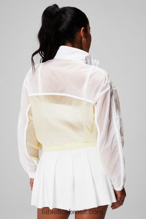Fabletics clássico branco/creme/gráfico 420HR2754 jaqueta de tecido payton mulheres