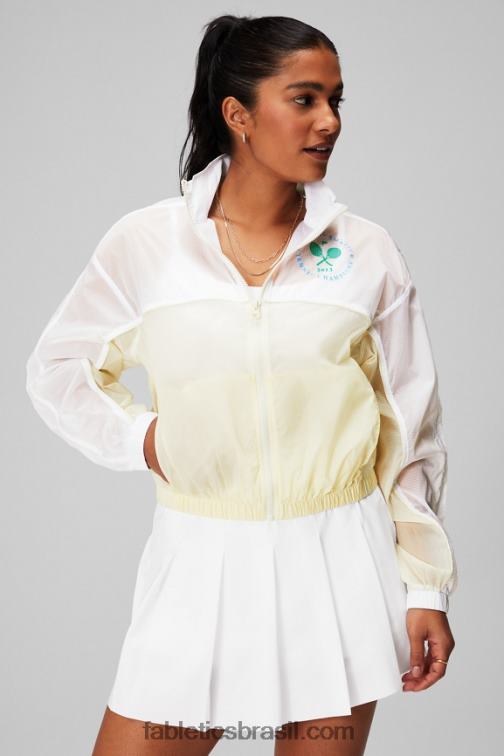 Fabletics clássico branco/creme/gráfico 420HR2754 jaqueta de tecido payton mulheres