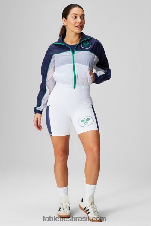 Fabletics colegial marinho/branco clássico/gráfico 420HR2755 jaqueta de tecido payton mulheres