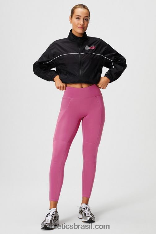 Fabletics esporte preto/ombre 420HR2758 jaqueta de tecido payton mulheres