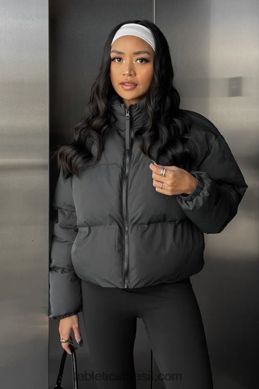 Fabletics forro de logotipo preto 420HR2776 vagabundo baiacu cortado mulheres