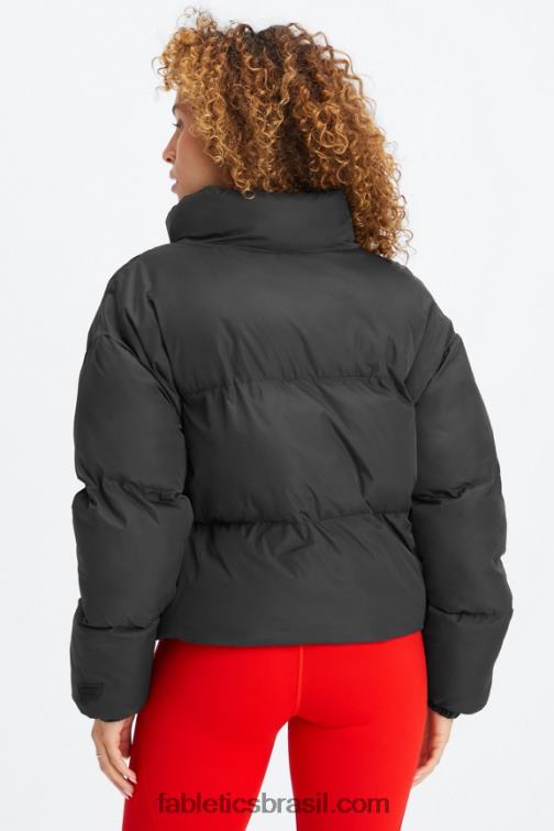 Fabletics forro de logotipo preto 420HR2776 vagabundo baiacu cortado mulheres
