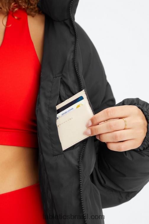 Fabletics forro de logotipo preto 420HR2776 vagabundo baiacu cortado mulheres