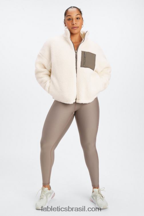 Fabletics logótipo da casca de garça/salgueiro 420HR2793 jaqueta de pelúcia rylan mulheres
