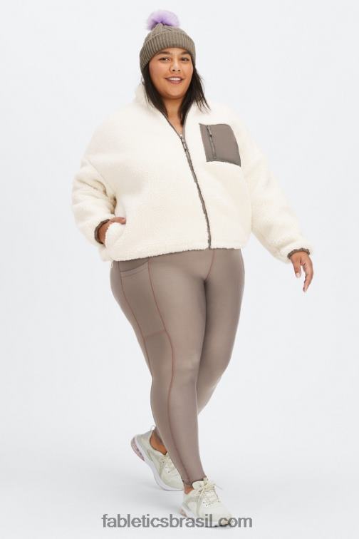 Fabletics logótipo da casca de garça/salgueiro 420HR2794 jaqueta de pelúcia rylan mulheres