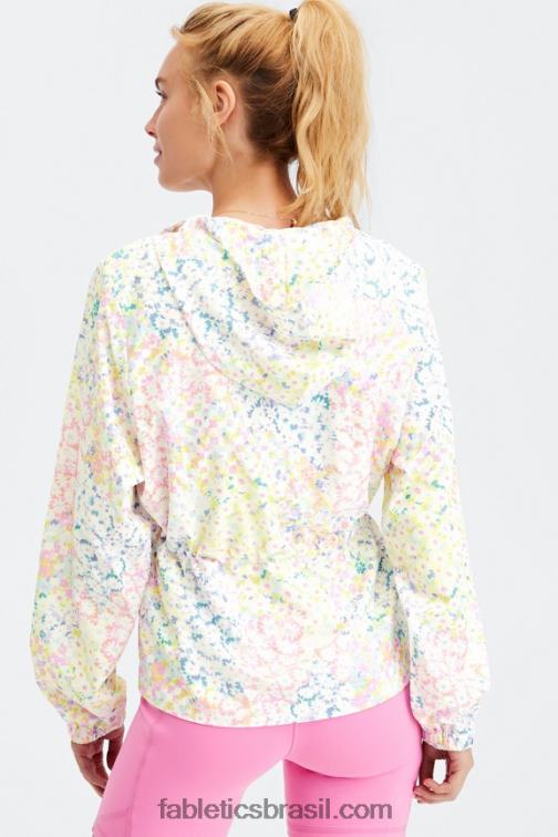 Fabletics margarida de retalhos 420HR2813 jaqueta tecida rosa mulheres