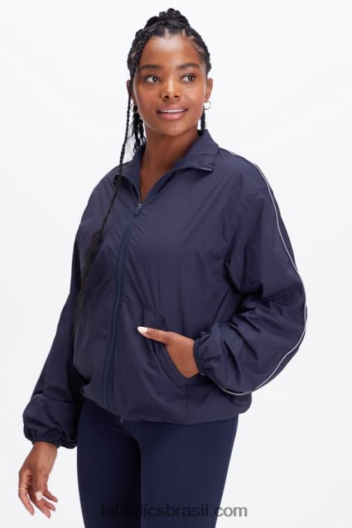 Fabletics marinha profunda 420HR2746 blusão peso mosca superdimensionado mulheres