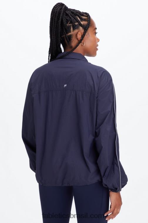 Fabletics marinha profunda 420HR2746 blusão peso mosca superdimensionado mulheres