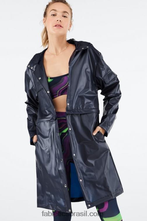 Fabletics marinha profunda 420HR2802 jaqueta conversível Kenna mulheres