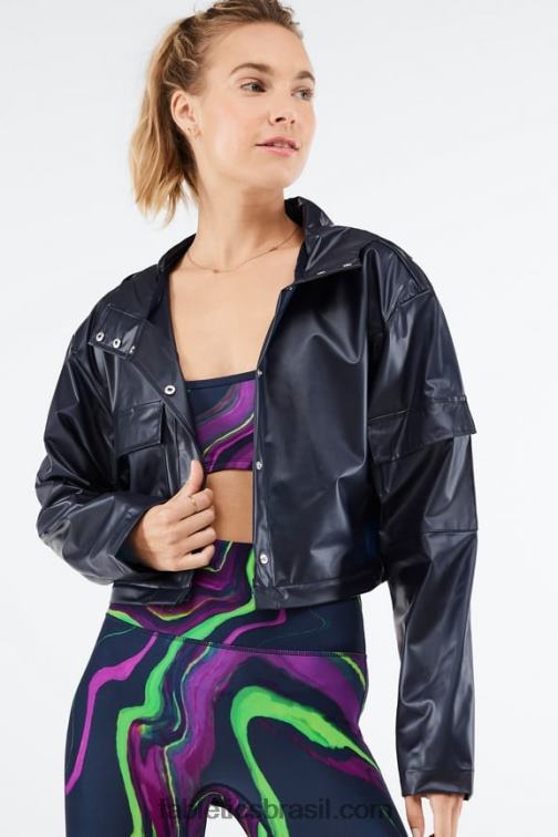 Fabletics marinha profunda 420HR2802 jaqueta conversível Kenna mulheres