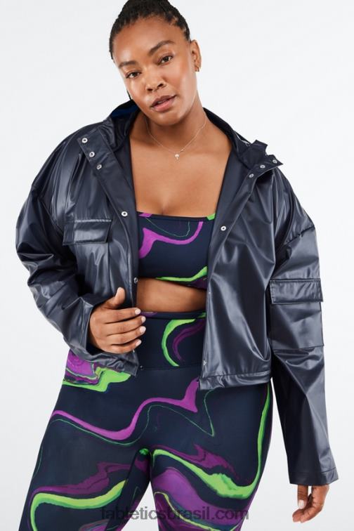 Fabletics marinha profunda 420HR2803 jaqueta conversível Kenna mulheres