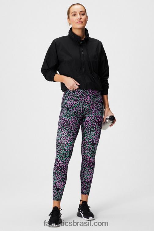 Fabletics preto 420HR2750 jaqueta de trilha de náilon mulheres