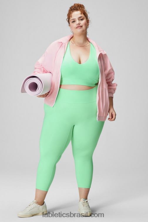 Fabletics rosa suave/branco clássico 420HR2753 jaqueta de trilha de náilon mulheres