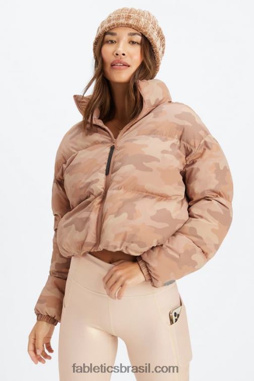 Fabletics teddy camuflagem grande/logotipo de casca de salgueiro 420HR2771 vagabundo baiacu cortado mulheres