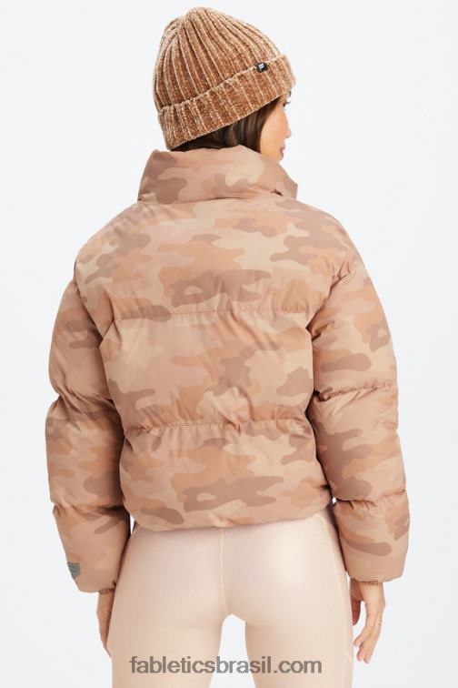 Fabletics teddy camuflagem grande/logotipo de casca de salgueiro 420HR2771 vagabundo baiacu cortado mulheres