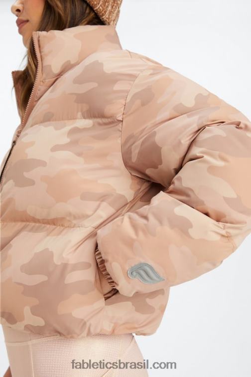 Fabletics teddy camuflagem grande/logotipo de casca de salgueiro 420HR2771 vagabundo baiacu cortado mulheres