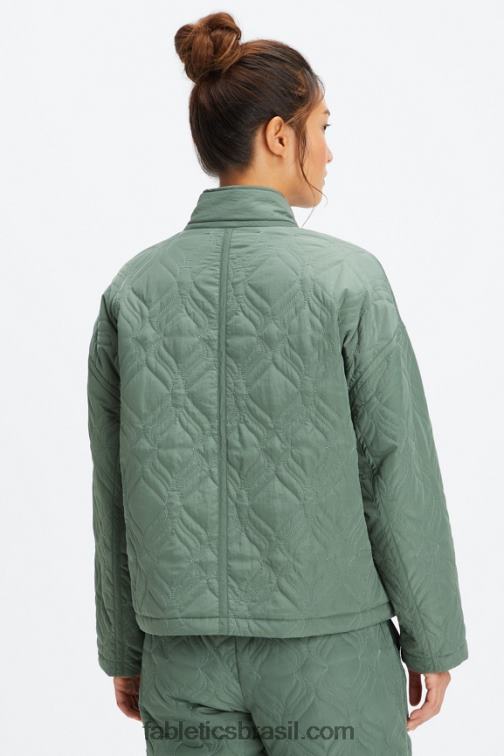 Fabletics verde fumaça 420HR2791 jaqueta acolchoada mulheres