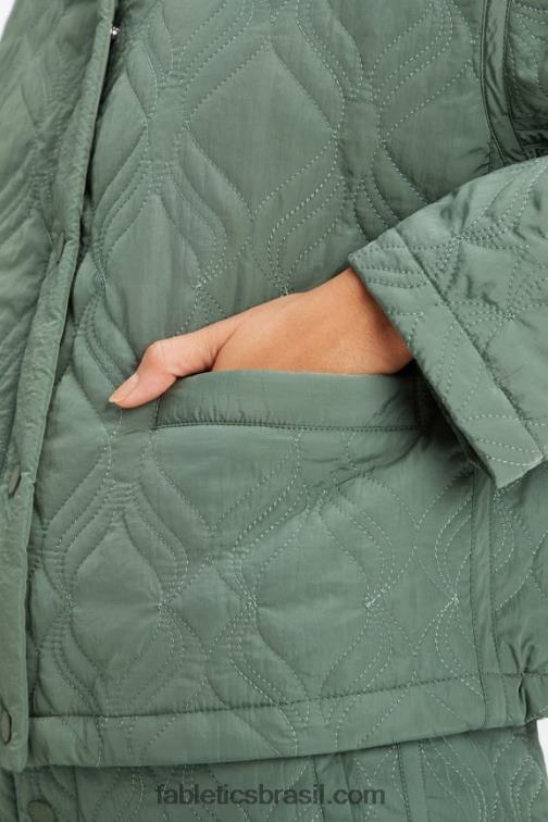 Fabletics verde fumaça 420HR2791 jaqueta acolchoada mulheres