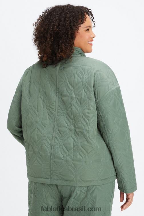 Fabletics verde fumaça 420HR2792 jaqueta acolchoada mulheres
