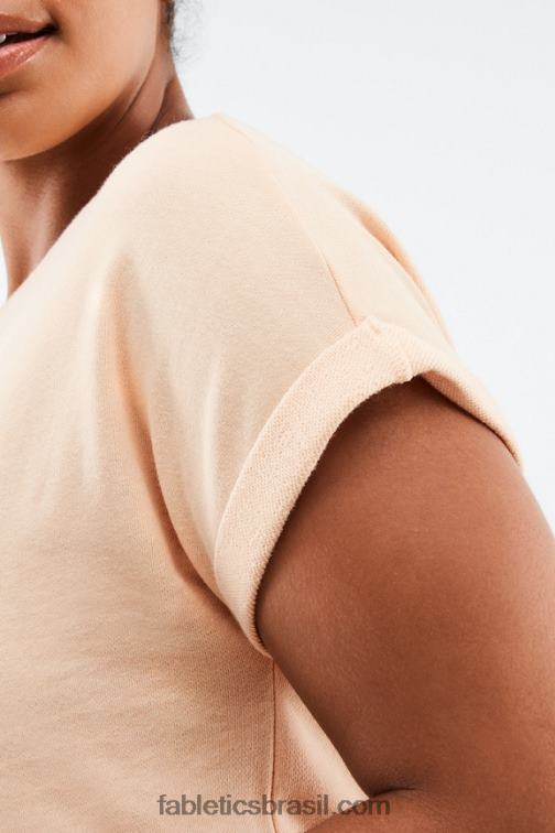 Fabletics areia quente 420HR2054 moletom manga curta cassie mulheres