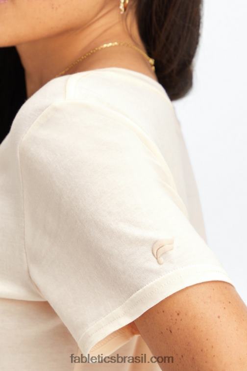 Fabletics aveia 420HR1992 T-shirt em jersey 100% algodão mulheres