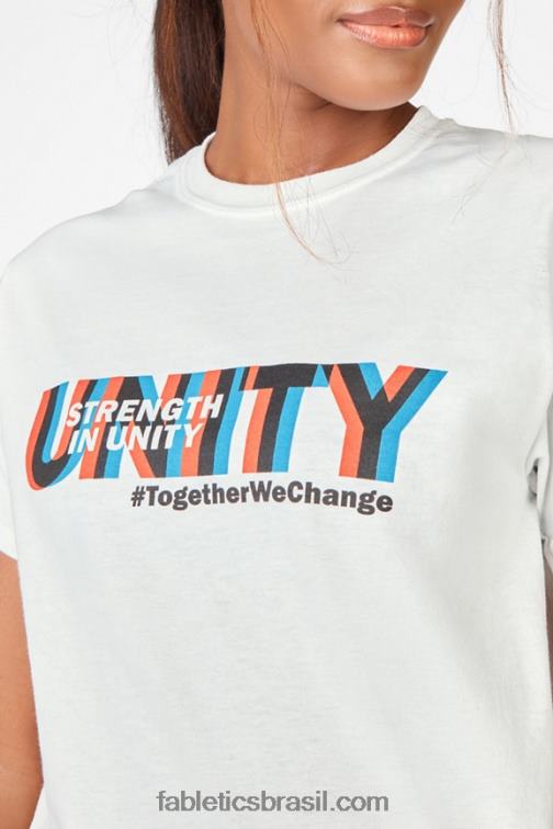 Fabletics branco/unidade 420HR2078 camiseta força na unidade mulheres
