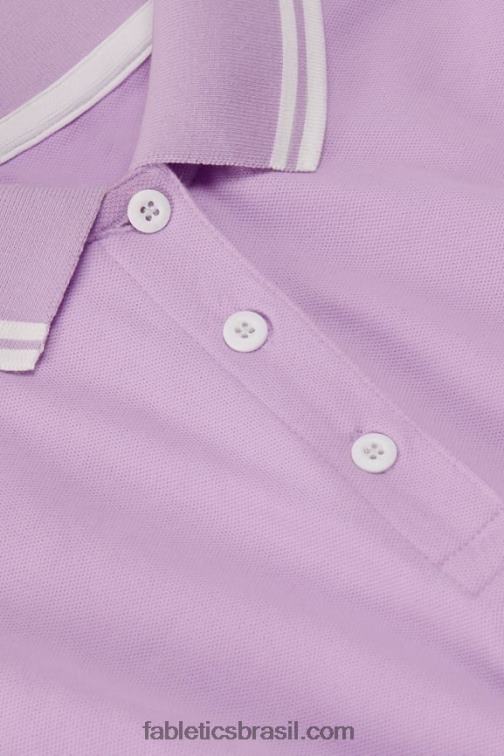 Fabletics cosmo roxo/cinza menta 420HR1965 polo clássico de manga curta em piquê mulheres