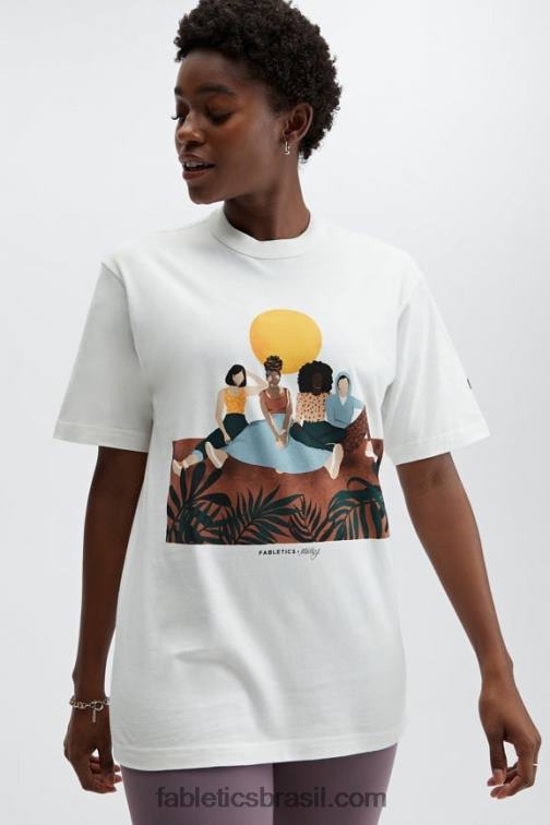 Fabletics dançarina da nuvem 420HR2076 camiseta unissex harmonia mulheres