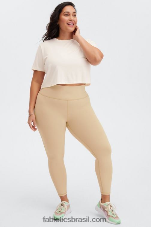 Fabletics garça 420HR1970 camiseta de manga curta cortada dry-flex mulheres